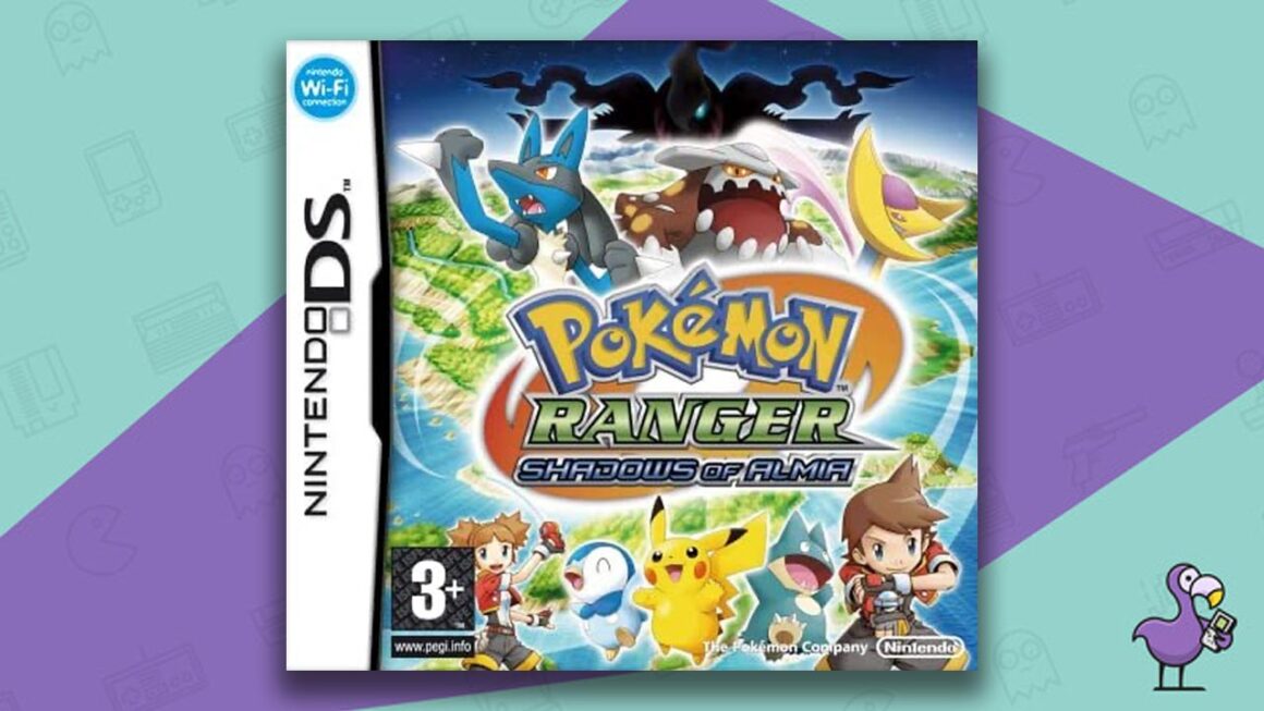 Best Pokemon Games - Pokemon 
Ranger Shadow of Almia game case cover art
