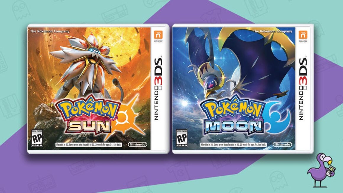 Best Nintendo 3DS games - Pokemon sun and moon game cases