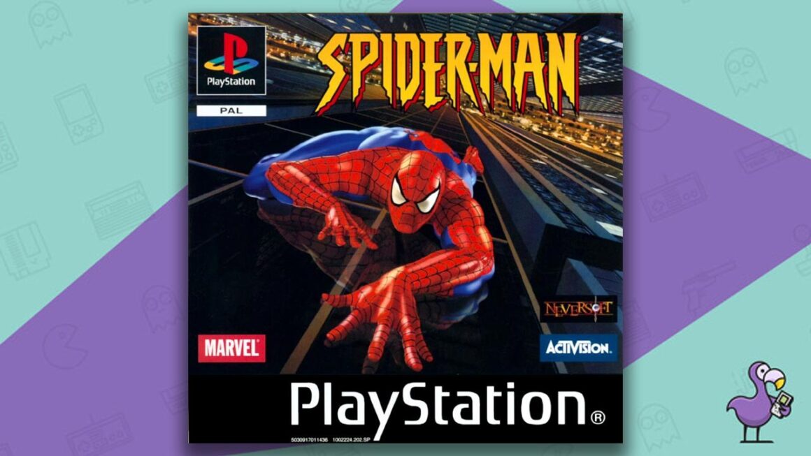 Best Ps1 games - Spiderman game case cover art