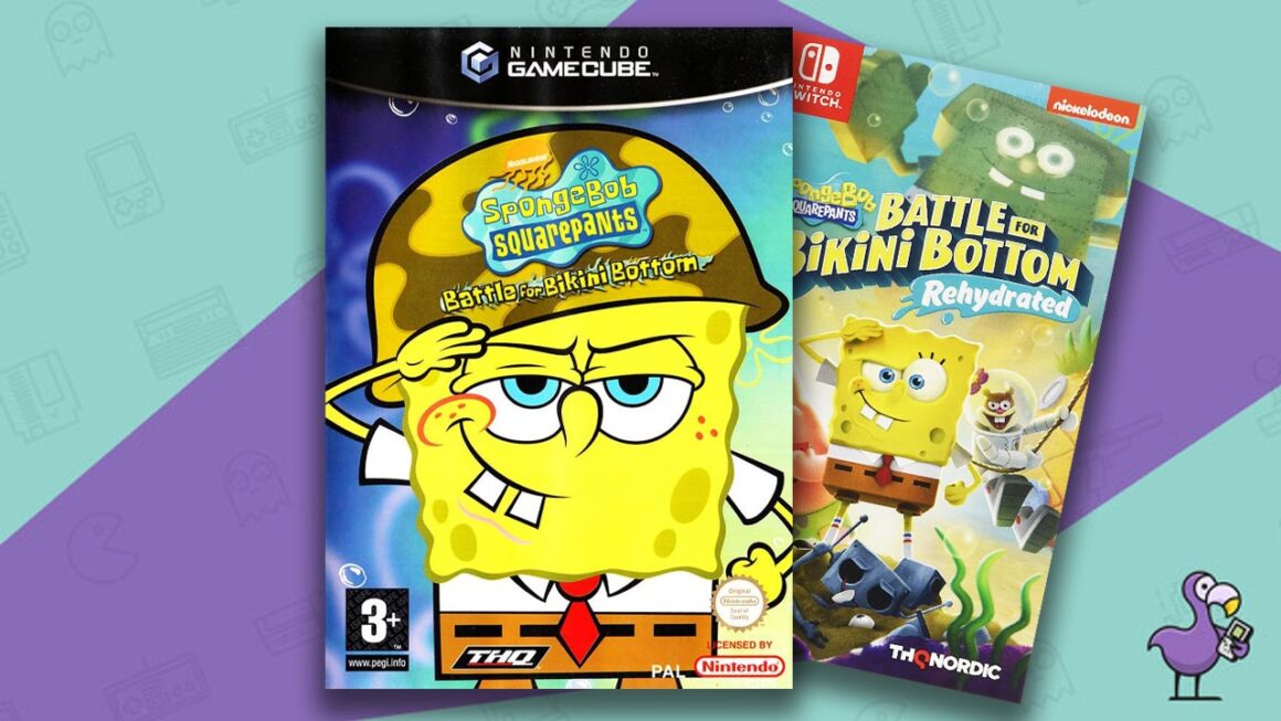 Best GameCube Games on Switch - Spongebob Squarepants: Battle for Bikini Bottom game cases 