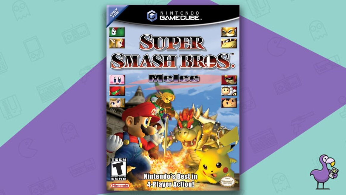 Best GameCube Games - Super Smash Bros Melee game case cover art