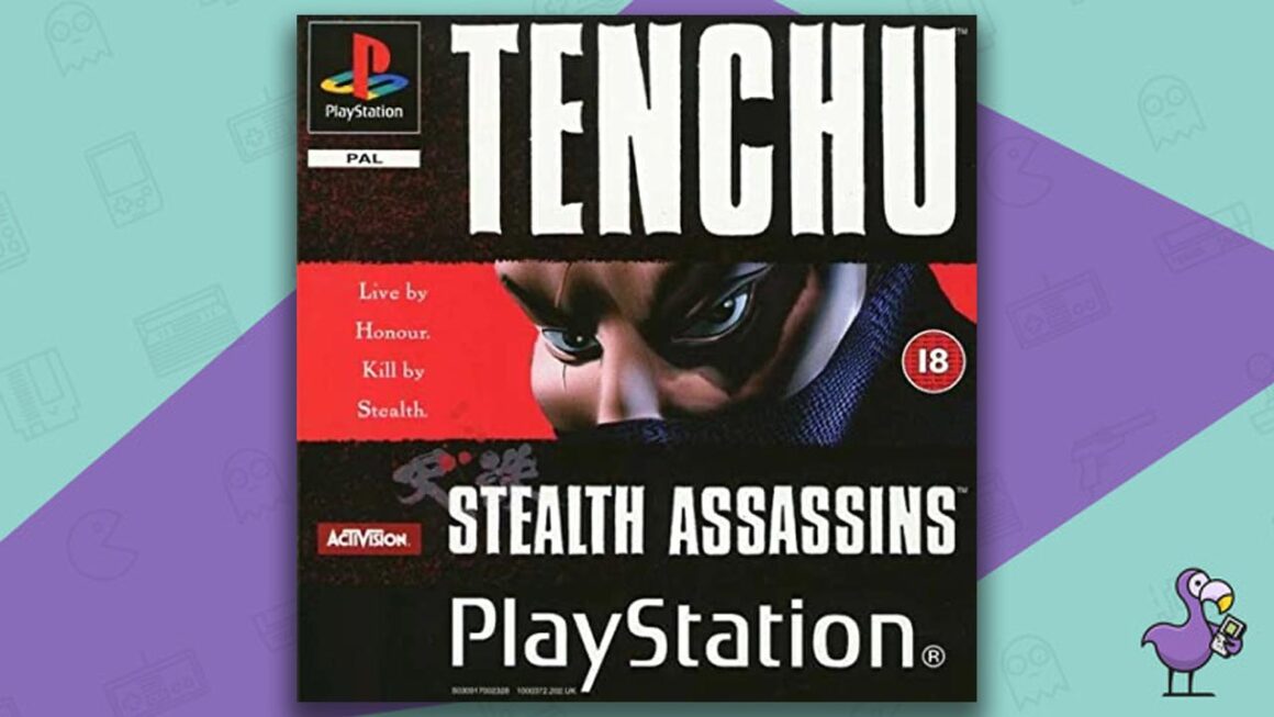 Tenchu ​​Stealth Assasins เกมเคสหน้าปก Art PS1 - เกมนินจาที่ดีที่สุด