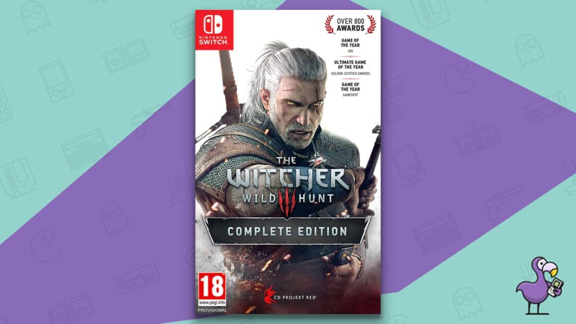 Best open world Nintendo Switch games - The Witcher 3 game case cover art