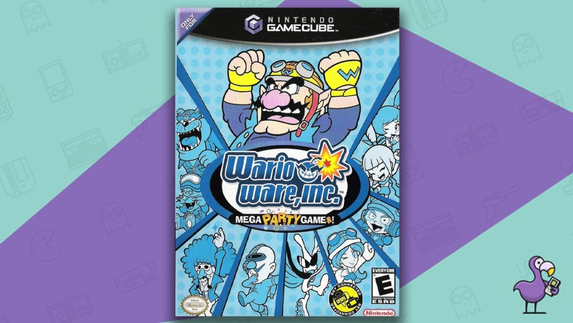 best multiplayer GameCube games - Wario Ware Inc.: Mega Party Games game case cover art
