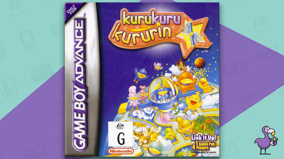 best gameboy advance games - kuru kuru Kururin game case cover art