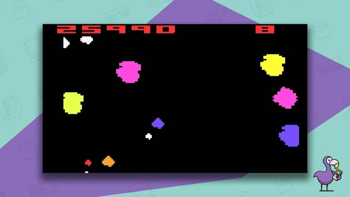 Asteroids gameplay Atari 2600
