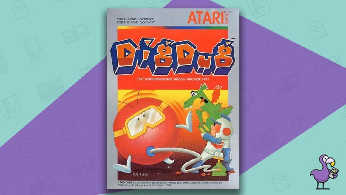Best Atari 2600 games - Dig Dug game case cover art