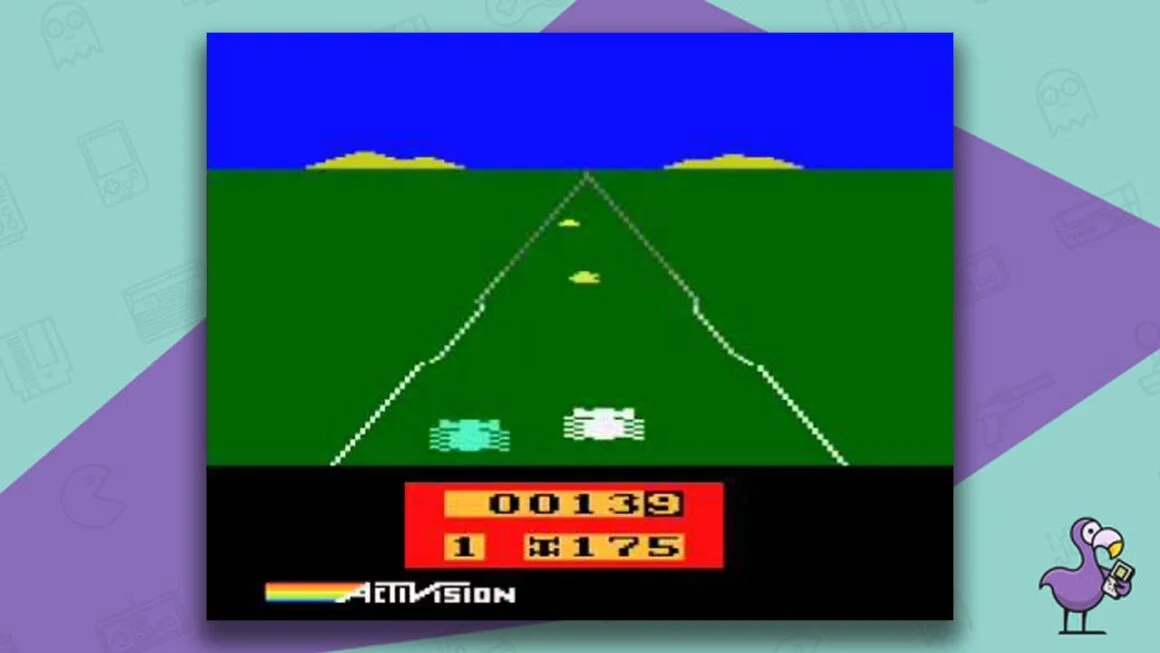 Enduro gameplay Atari 2600