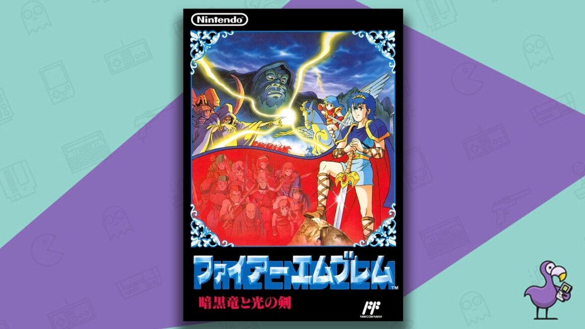 Best Fire Emblem Games - Fire Emblem: Shadow Dragon and the Blade of Light NES game case cover art