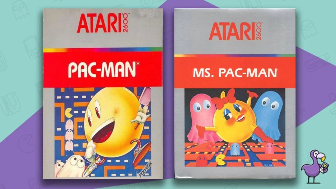 Pac-Man & Ms Pac Man Atari boxes