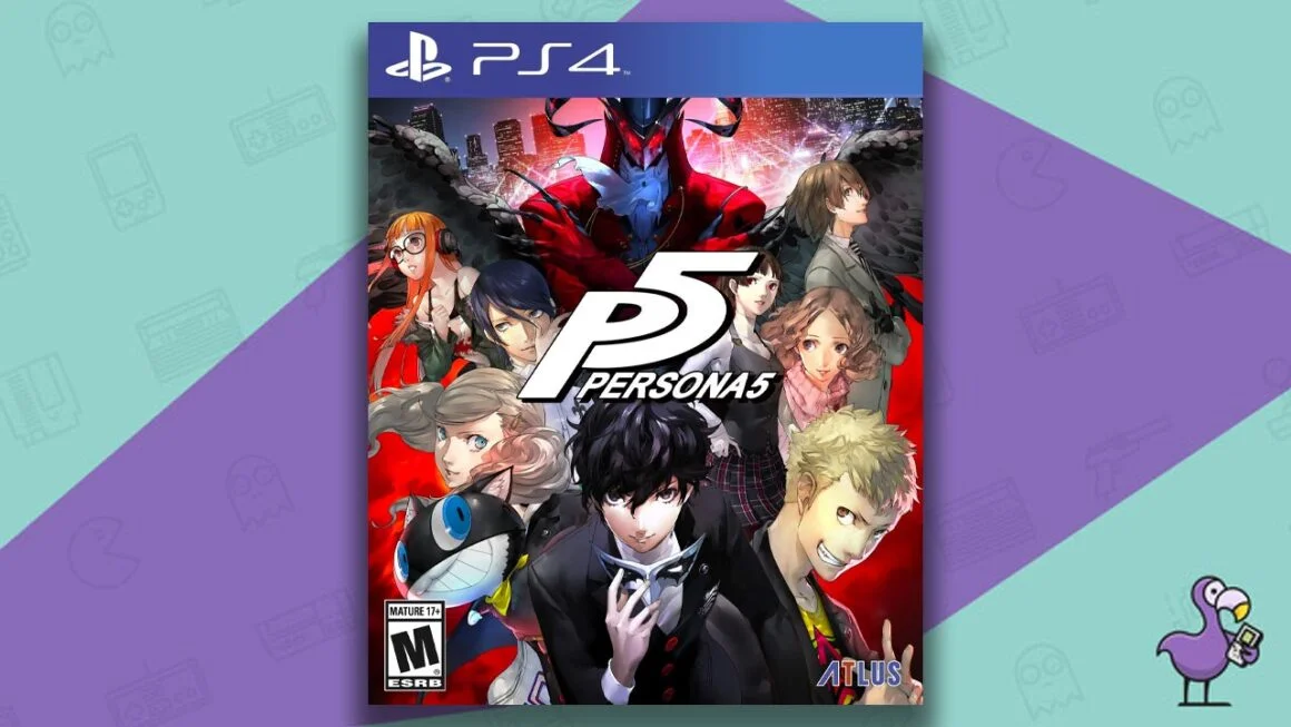 Bedste JRPGS - Persona 5 Game Case Cover Art