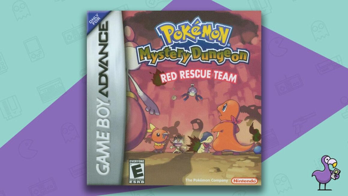 Best GBA RPGs - Pokemon Mystery Dungeon: Red Rescue Team game case cover art