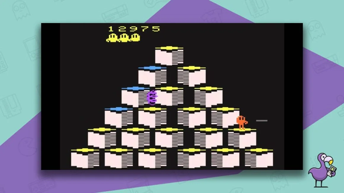 Q*bert gameplay Atari 2600