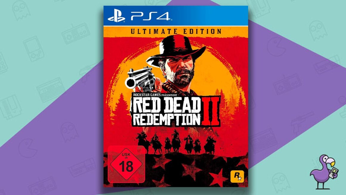 25 Most Popular Video Games Today - Red Dead Redemption II game case cover art PS4