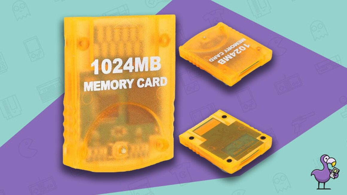 Best GameCube Memory Cards - Marbe 1024MB Yellow card
