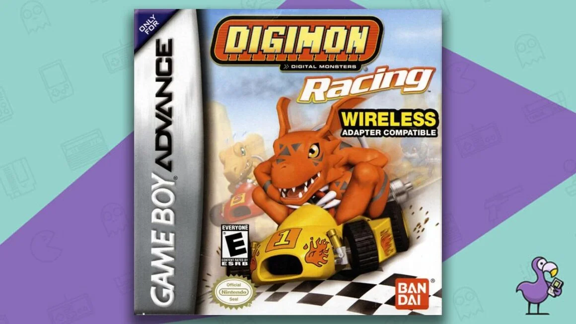 Best Multiplayer GBA Games - Digimon Racing Game Case Cover Art