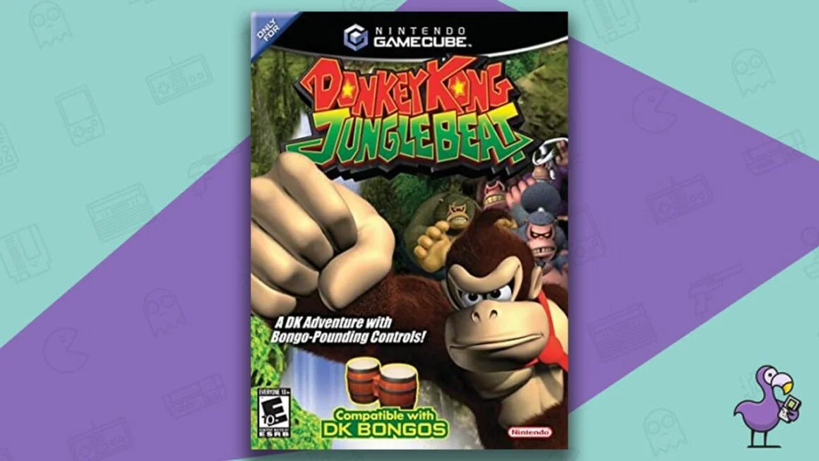 Best Donkey Kong games - Donkey Kong Jungle Beat game case cover art GameCube