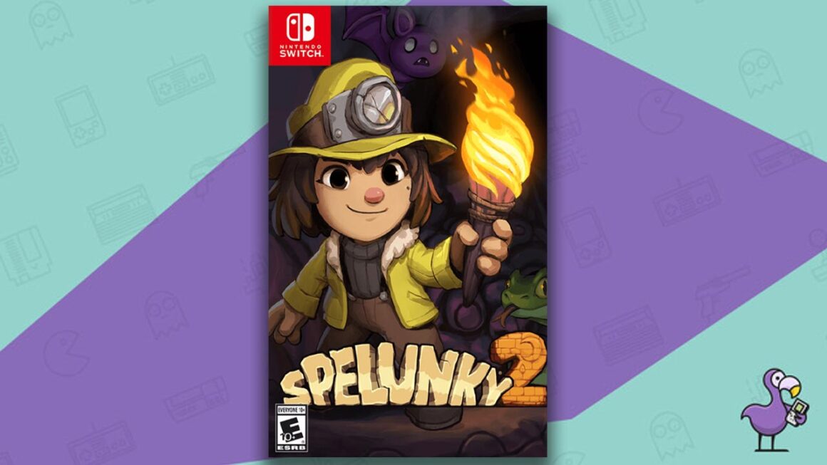 Best Indie Games on Switch - Spelunky 2 game case cover art