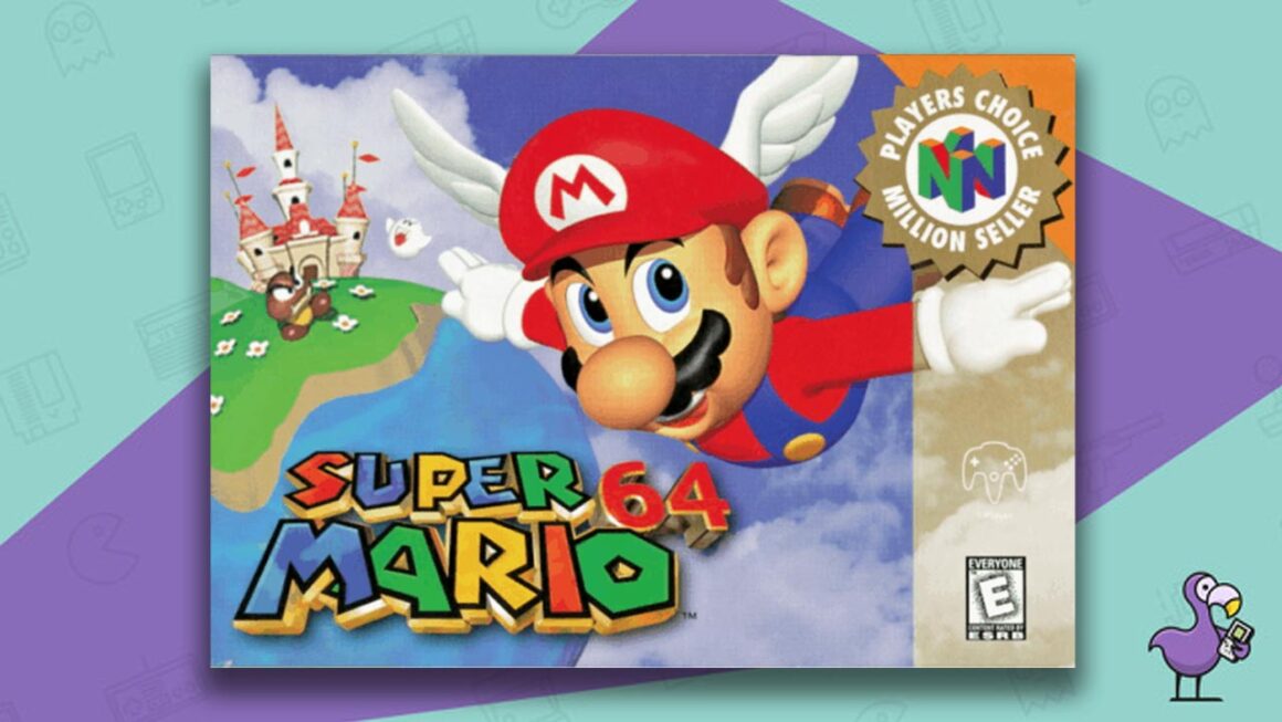 best selling Nintendo 64 games - Super Mario 64 game case cover art
