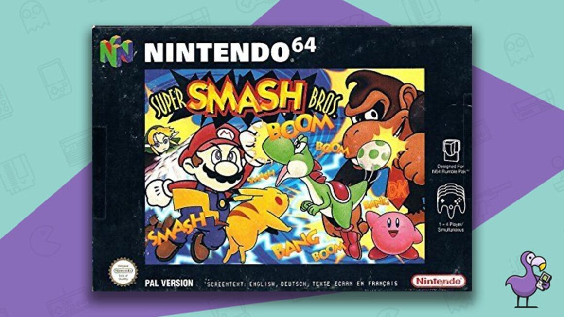 best selling Nintendo 64 games - Super Smash Bros game case cover art