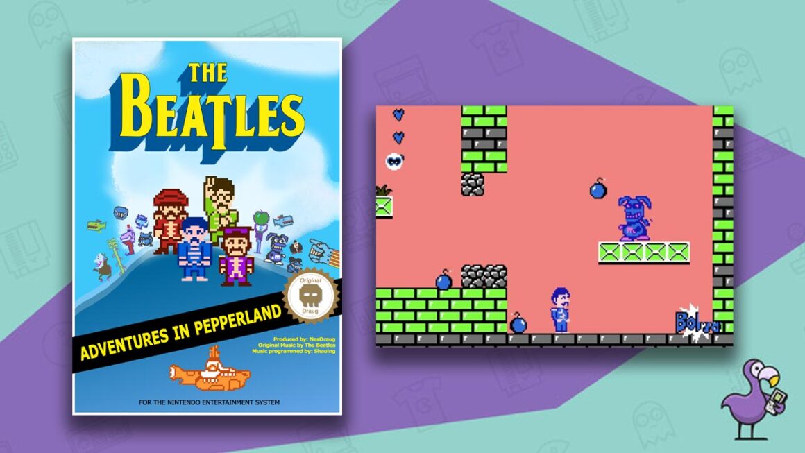 Best NES Rom Hacks - The Beatles Adventures in Pepperland