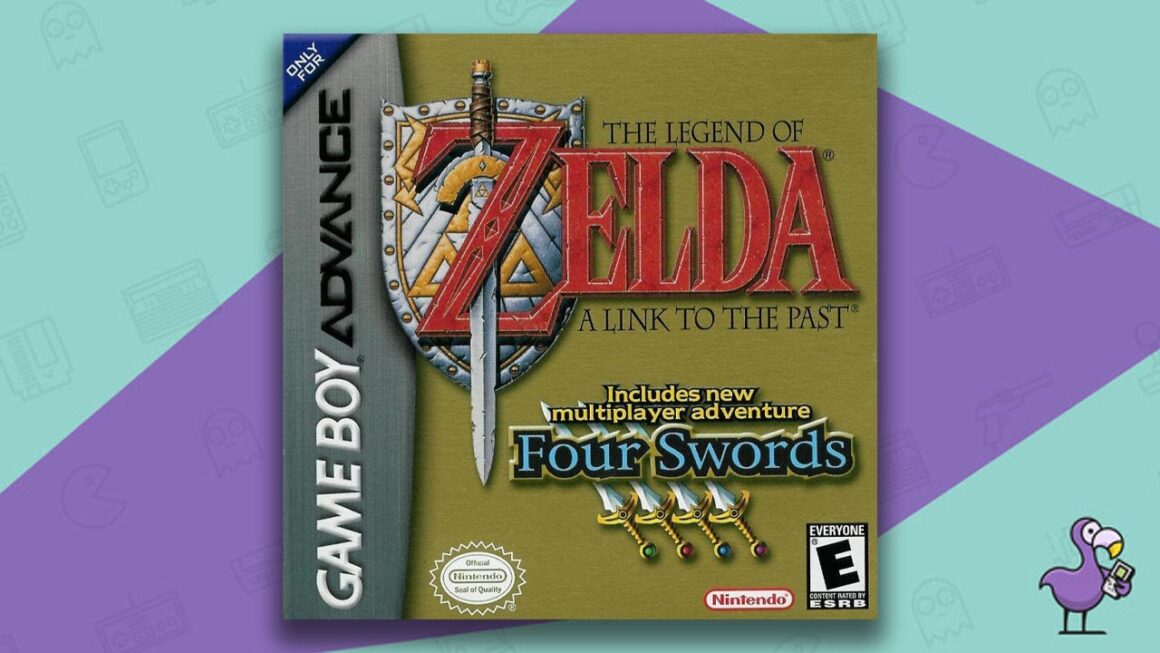 Best Multiplayer GBA Games - The Legend of Zelda: A Link to the Past and Four Swords game case cover art
