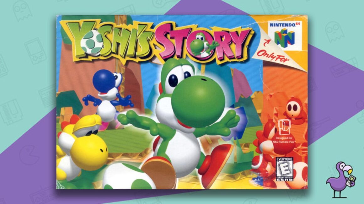 Best Yoshi Games - Yoshi's Story N64 Game Case