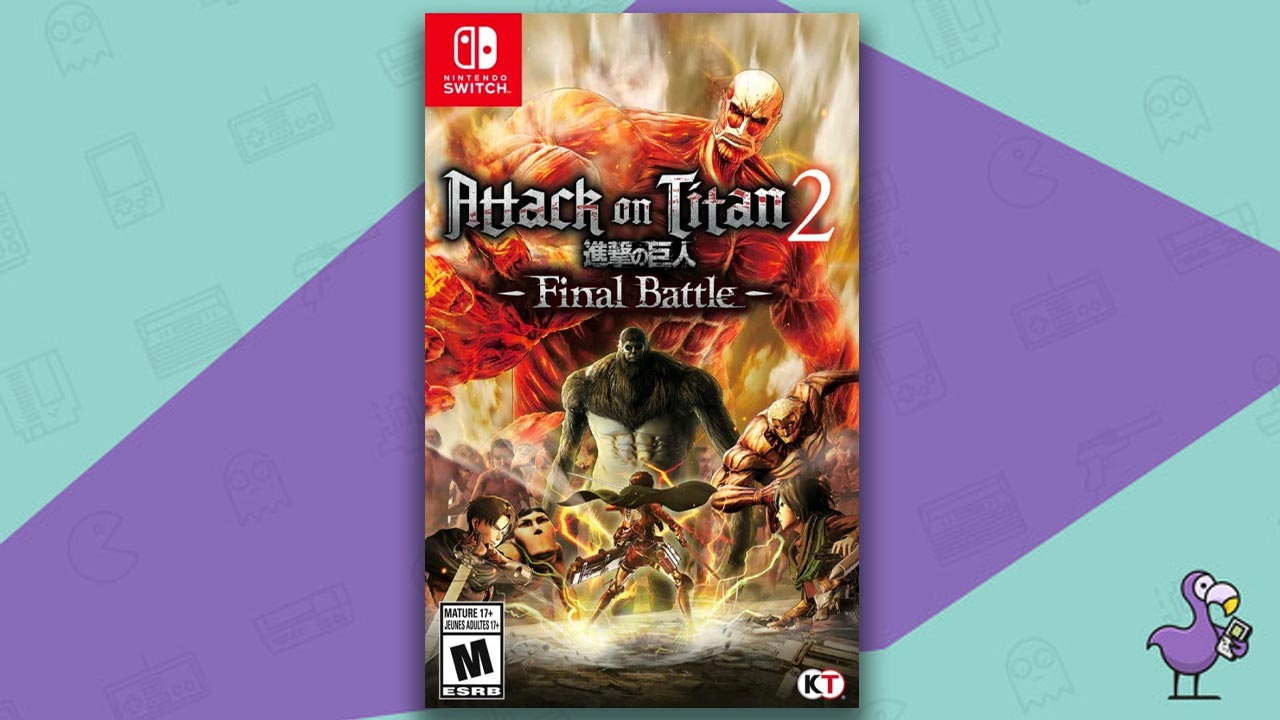 Best Nintendo Switch Games - Attack on Titan 2 game case cover art