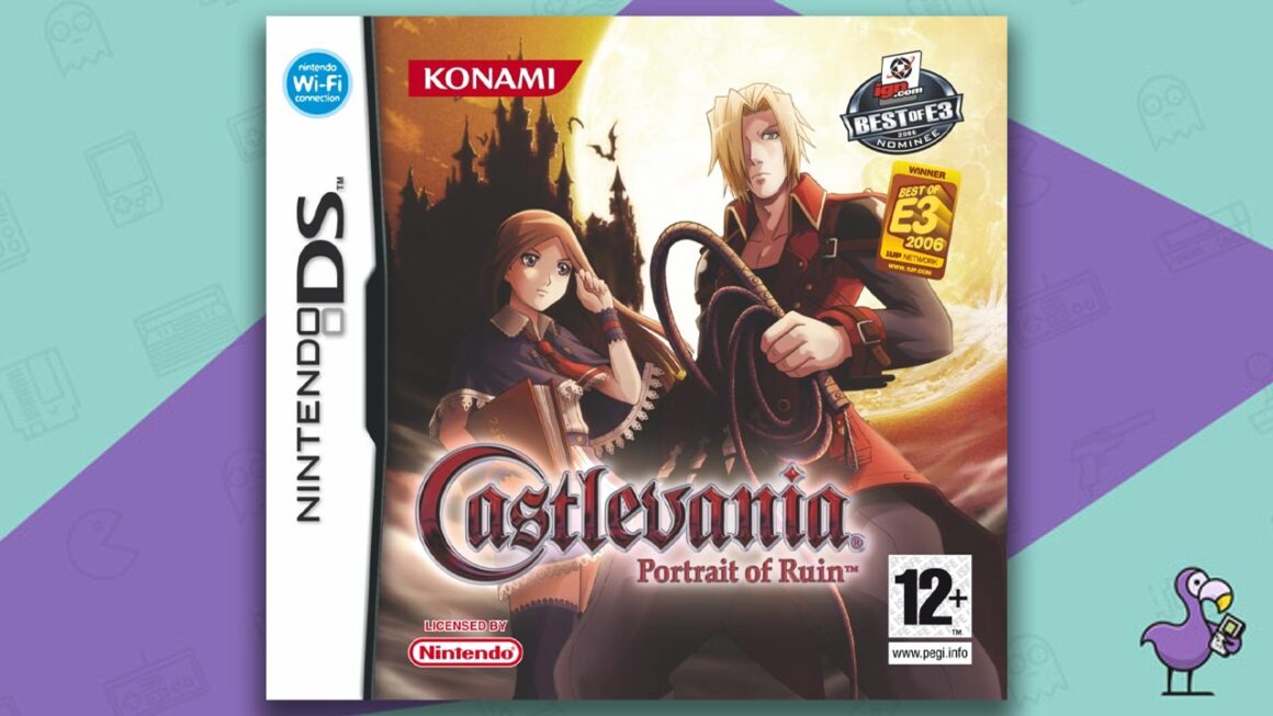 beat castlevania games - Castlevania Portrait of Ruin game case cover art DS