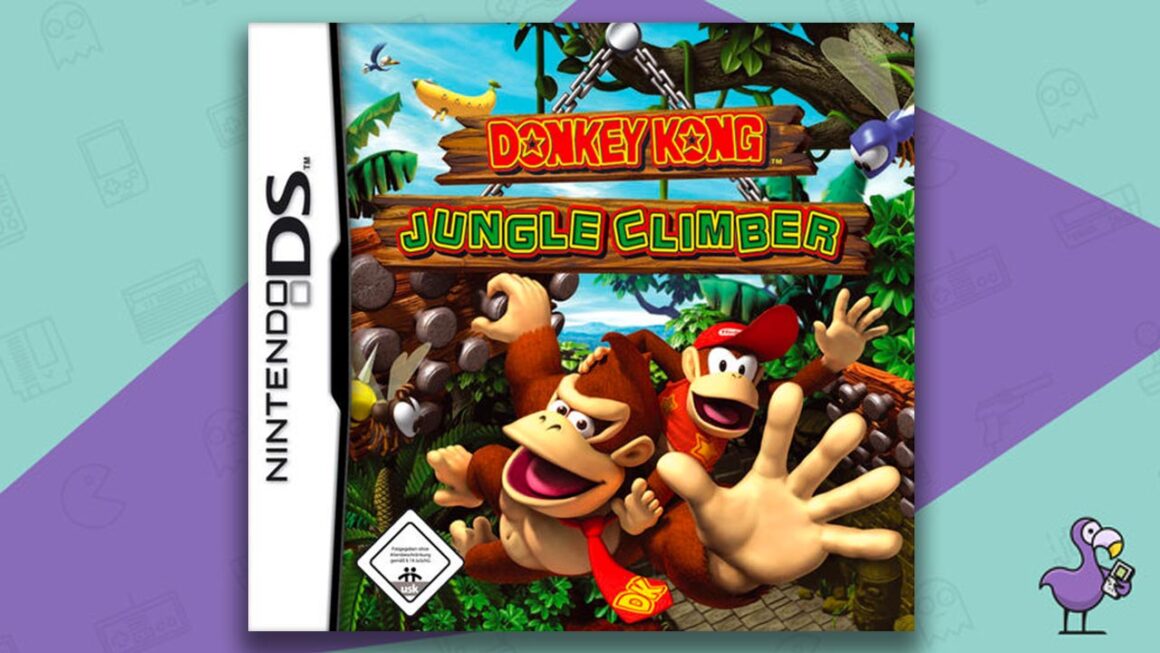 Best Donkey Kong games - Donkey Kong Jungle Climber game case cover art Nintendo DS