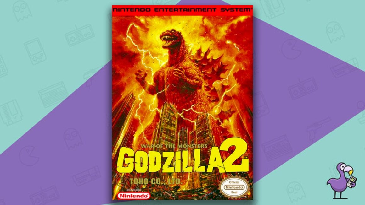 Best Godzilla Games - Godzilla 2 War Of The Monsters Game Case Cover Art NES