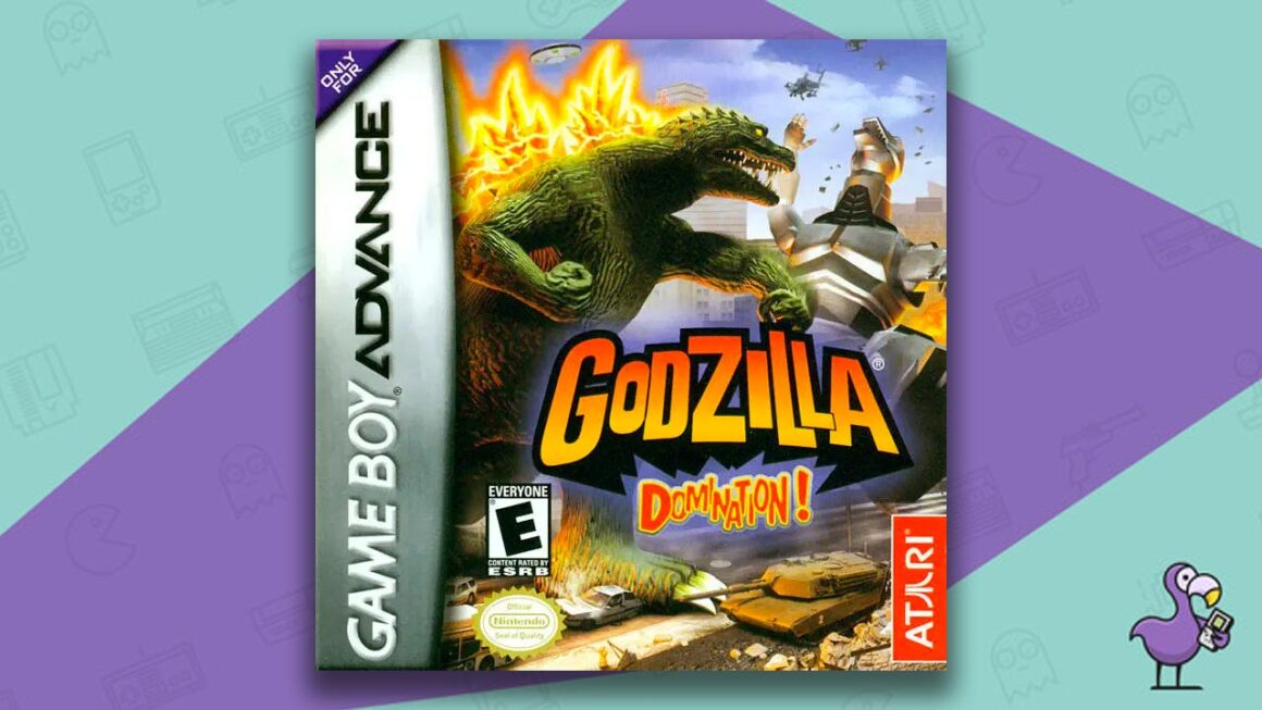Best Godzilla Games - Godzilla Domination game case cover art GBA