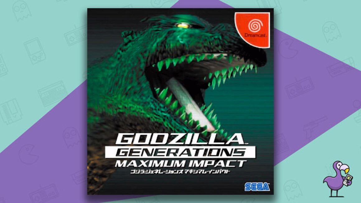Best Godzilla Games - Godzilla Generations Maximum Impact game case cover art Dreamcast
