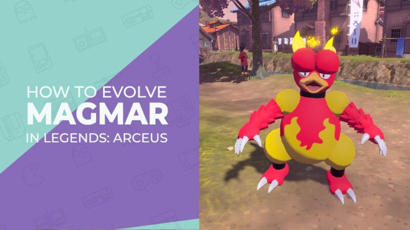 how to evolve Magmar in Pokemon Legends: Arceus retro dodo feature image