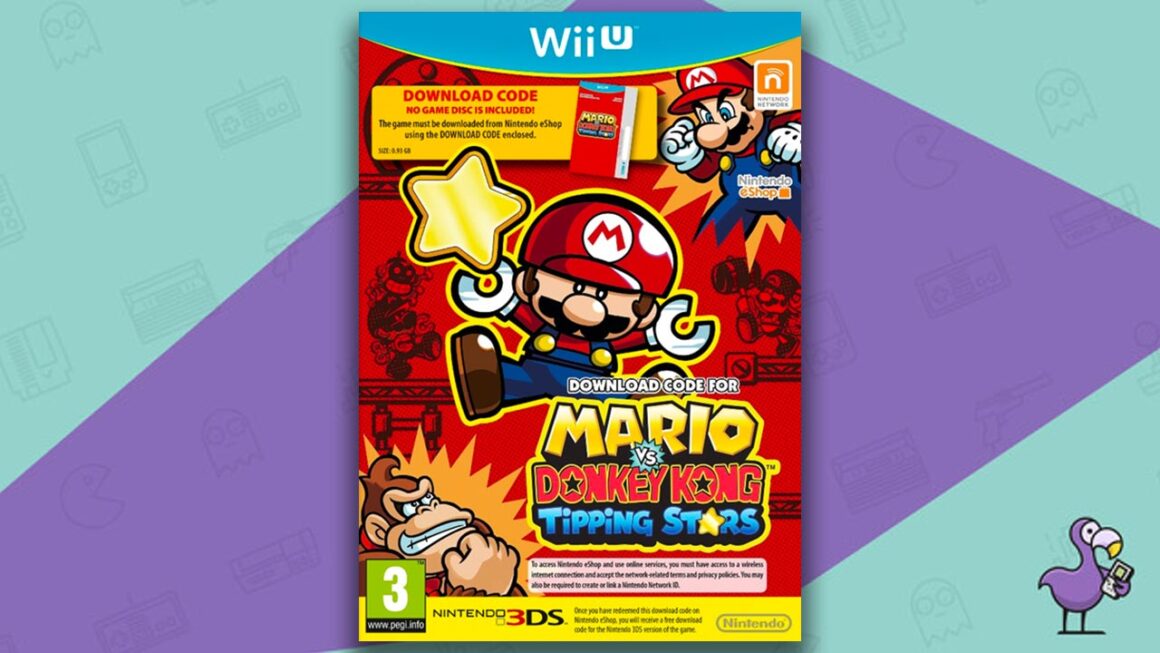 Best Donkey Kong games - Mario vs Donkey Kong Tipping Stars game case cover art Wii U