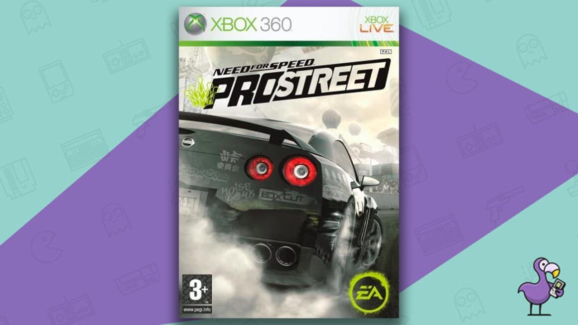 Best Need for Speed games - need for speed pro street Xbox 360 game case cover art