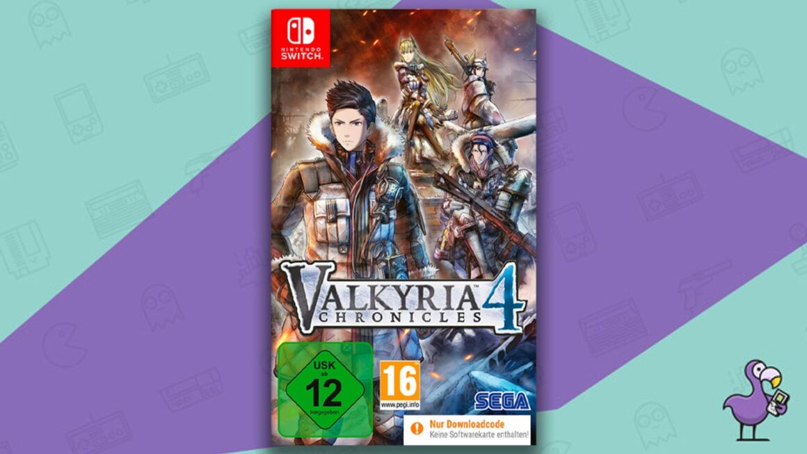 Best Anime Games For Switch - Valkyria Chronicles 4 game case cover art