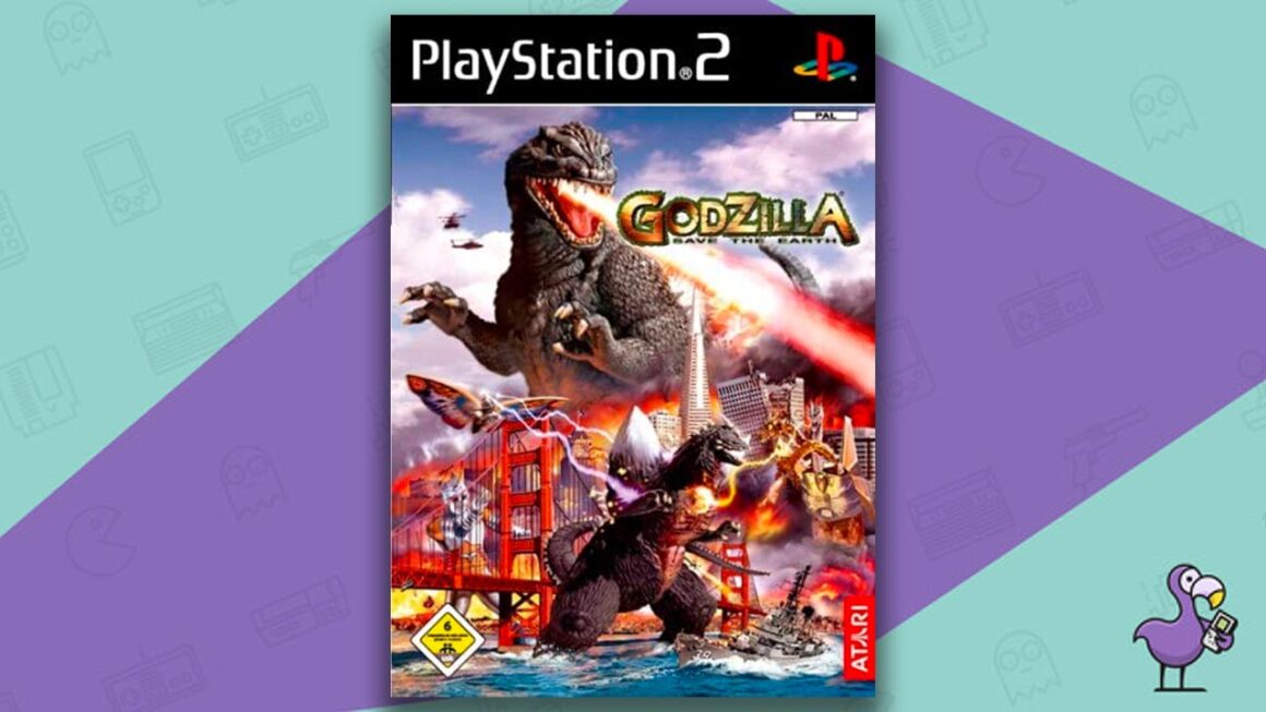 Best Godzilla Games - Godzilla Save the Earth Ps2 game case cover art