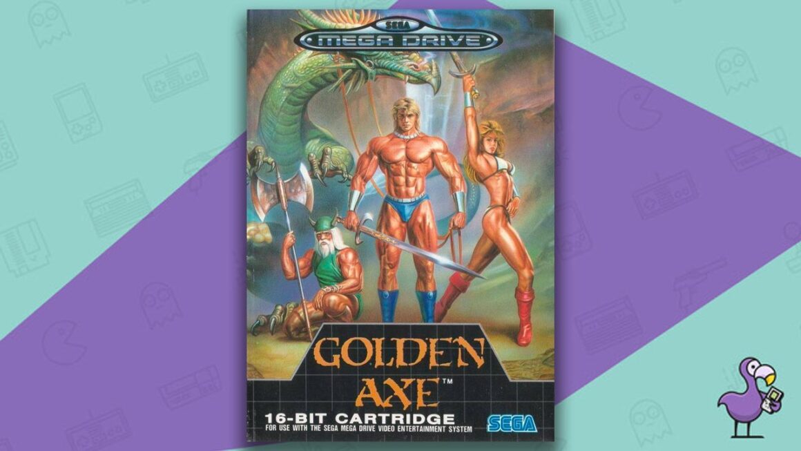 Best beat em up games - Golden Axe game case cover art Mega Drive