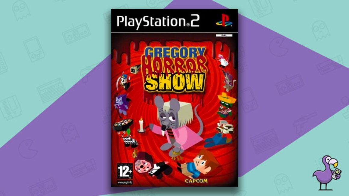 Best Anime Games - Gregory Horror Show game case cover art PS2 game case