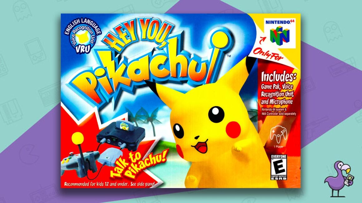Hey You Pikachu N64 game box