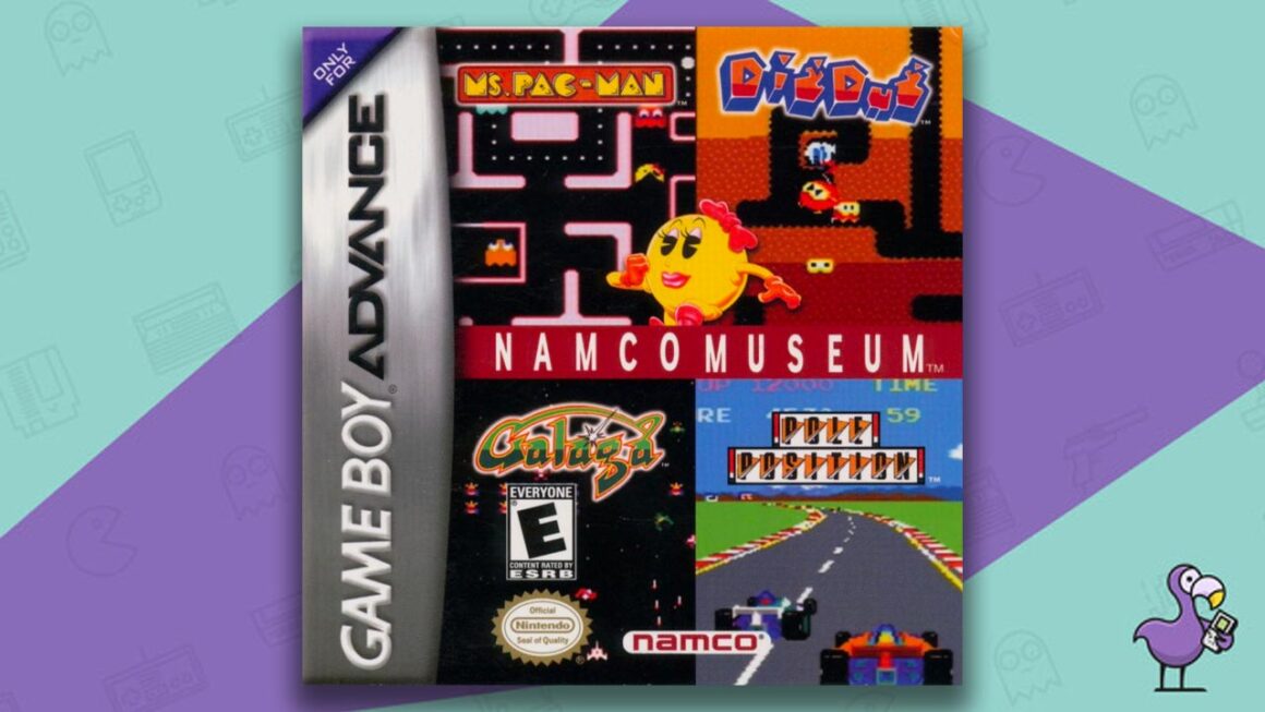 Best selling GBA games - Namco Museum game case cover art