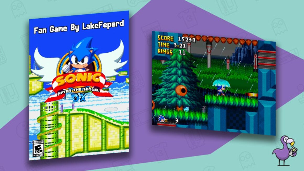Best Sonic Fan Games - Sonic After The Sequel DX game case cover art