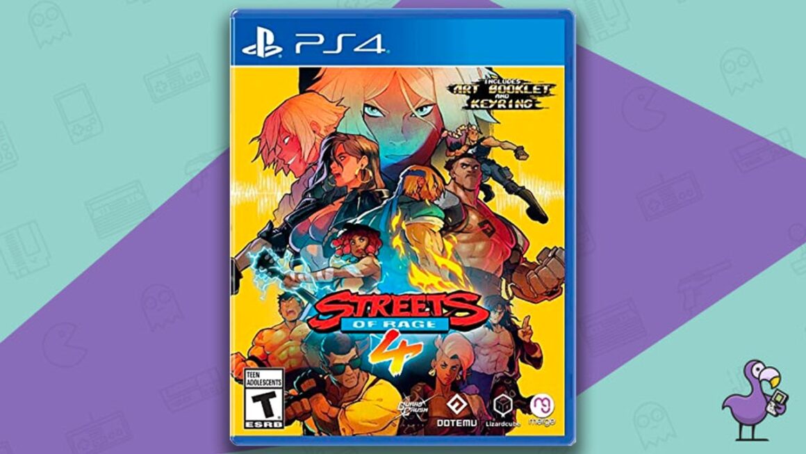 Streets of Rage 4 game case cover art ps4 - Best beat em up games 