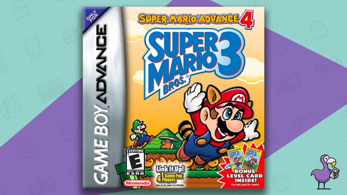 Best selling GBA games - Super Mario Advance 4: Super Mario Bros. 3 game case cover art