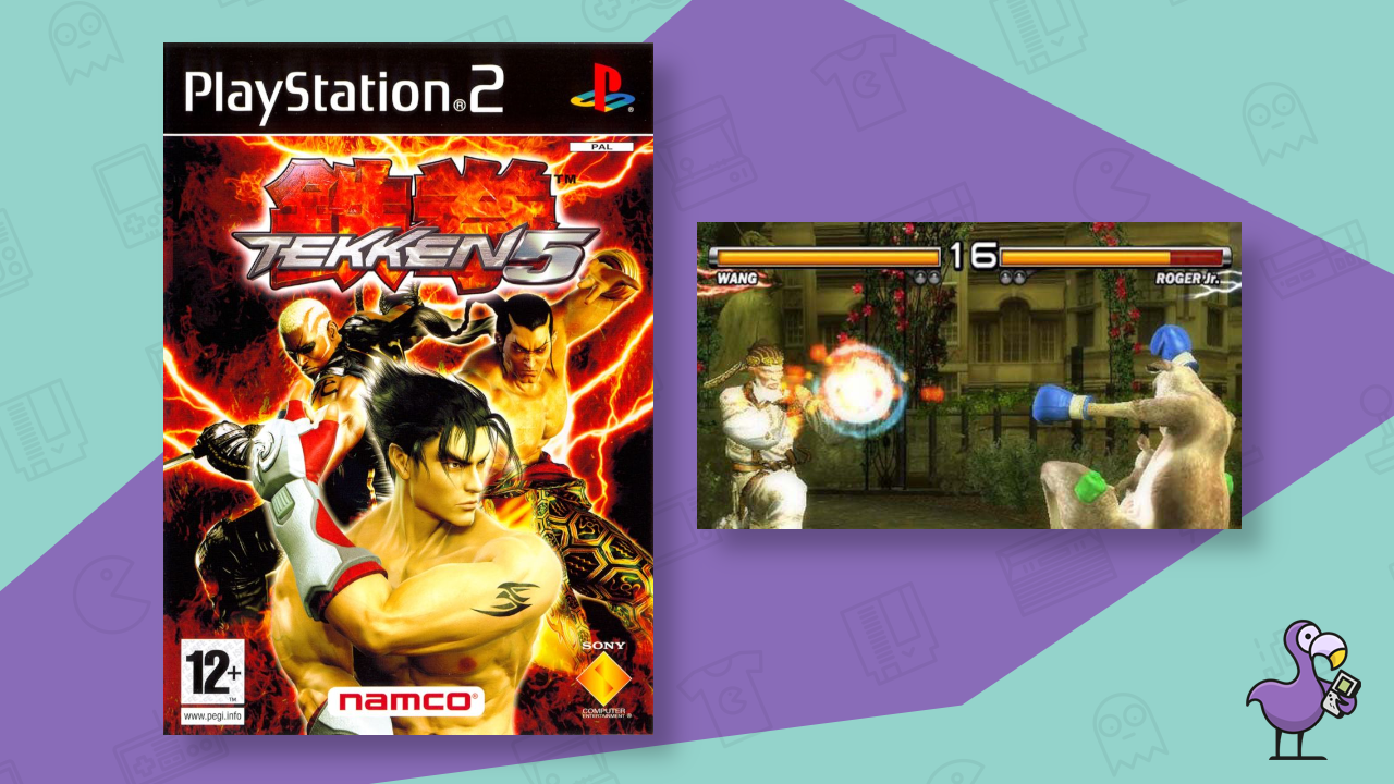 Tekken 5 game case and gameplay