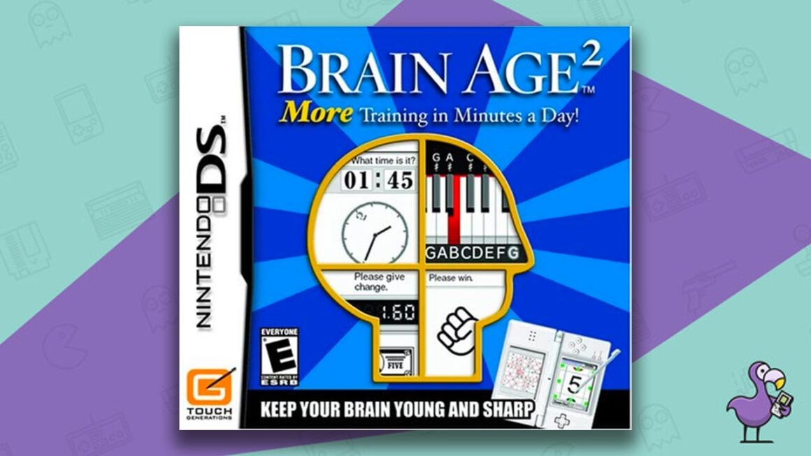 Best Selling Nintendo DS games - Brain Age 2: More Training In Minutes A Day game case cover art