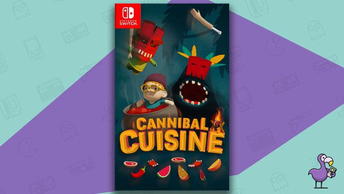Nintendo Switch에서 최고의 요리 게임 - 식인종 요리 게임 케이스 커버 아트