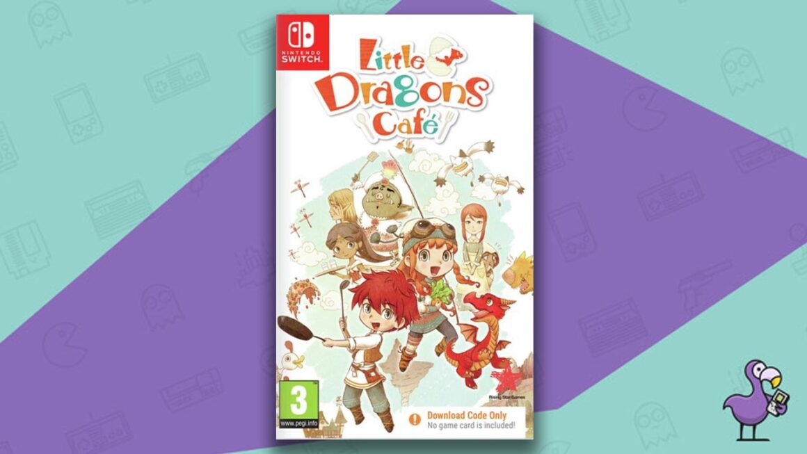 Beste matlagingsspill på Nintendo Switch - Little Dragons Cafe Game Case Cover Art