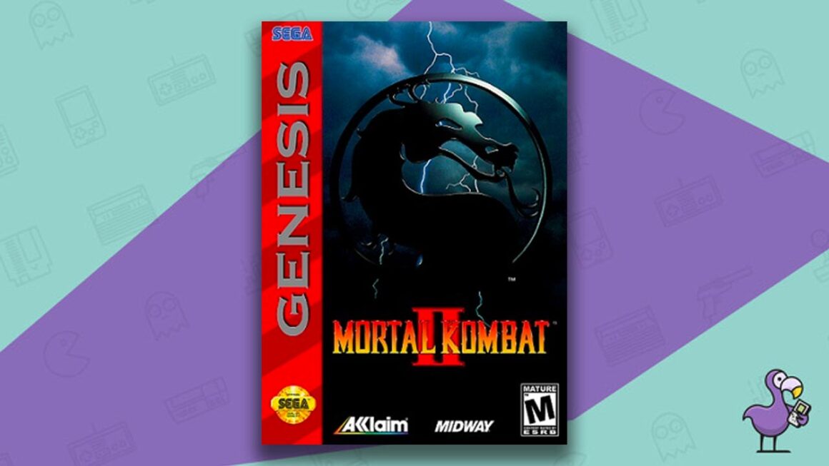 best 2d fighting games - Mortal Kombat II game case Sega Genesis